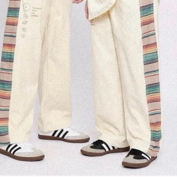 Aelfric Eden Vintage Side Rainbow Stitching Cropped Pants - Picture 1 of 6